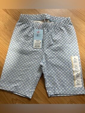 Kids Light Blue Checkered Bike Shorts         L(10-12)-2,XS(4-5),M(8),S(6/7)…196